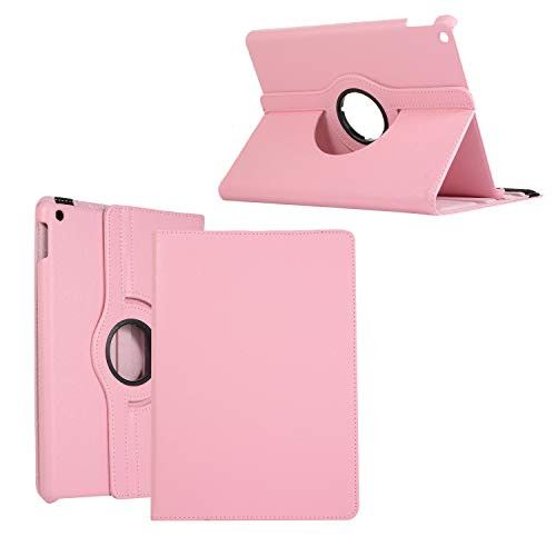 YXL iPad 10.2 Case 8th / 7th Generation 2020/2019 Degree Rotating Stand Case for iPad 8th / 7th Generation iPad 10.2 Inch Case Lightweight iPad 8th/7th Generation 10.2 Inch 2020/2019 Cover -Pink