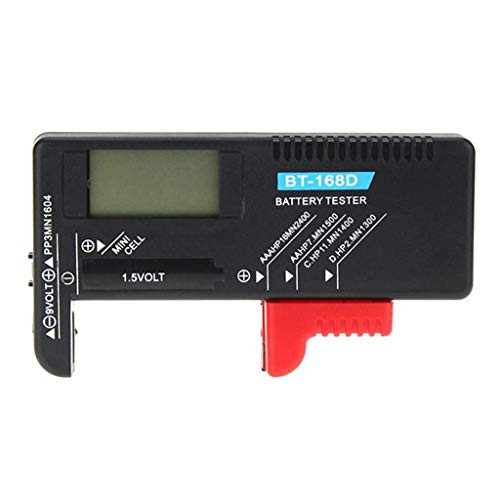 MagiDeal Battery Tester Battery Checker Tester for AA AAA C D 1.5V 9V Small Batteries Button Cell