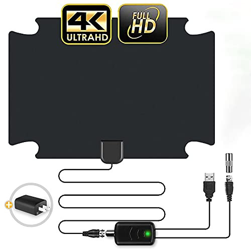 Digital TV Antenna 120 Miles Amplifier Signal Booster Indoor Long Range HDTV Antennas Support 4K 1080P UHF VHF Local Free Channels ?Coax Cable? Digital TV Antenna 120 Miles Amplifier Signal Booster Indoor Long Range HDTV Antennas Support 4K 1080P UHF VHF Local Free Channels ?Coax Cable?