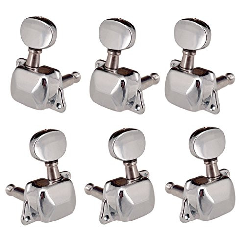 Almencla 3L3R 6 Pieces Guitar String Tuning Pegs Tuner Machine Heads Knobs Tuning Keys for Acoustic or Electric Guitar