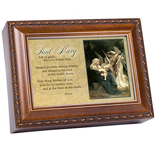 Cottage Garden Hail Mary Woodgrain Music Box/Jewelry Box Plays Ave Maria Cottage Garden Hail Mary Woodgrain Music Box/Jewelry Box Plays Ave Maria