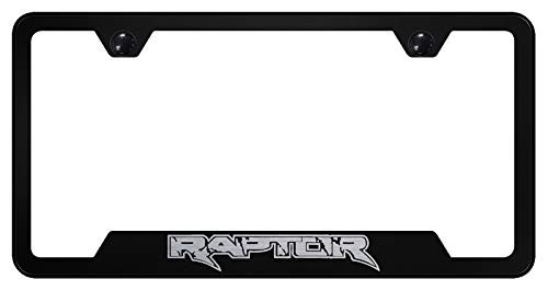 Au-Tomotive Gold, INC. Ford Raptor Black Stainless Steel License Plate Frame Au-Tomotive Gold, INC. Ford Raptor Black Stainless Steel License Plate Frame