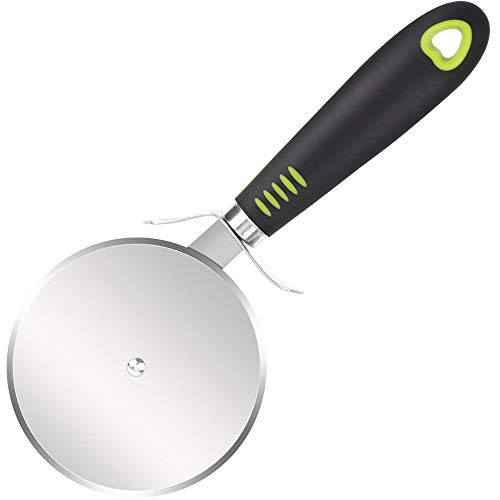 uxcell Pizza Cutter, Pizza Cutter Wheel Stainless Steel, Pizza Cutter Slicer with Super Sharp Blade, Kitchen Tools for Pizza, Cheesecake 4"