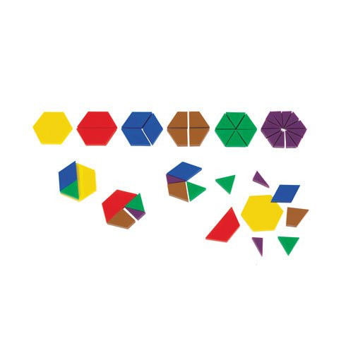 EAI Education Fraction Pattern Blocks - Set of 700