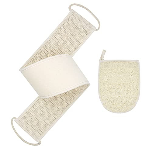 Natural Loofah Body Scrubber Set with Sisal Back Scrubber and Loofah Sponge Glove, Exfoliating Organic Shower Loofahs for Men and Women, Deep Clean, Invigorate Your Skin Natural Loofah Body Scrubber Set with Sisal Back Scrubber and Loofah Sponge Glove, Exfoliating Organic Shower Loofahs for Men and Women, Deep Clean, Invigorate Your Skin
