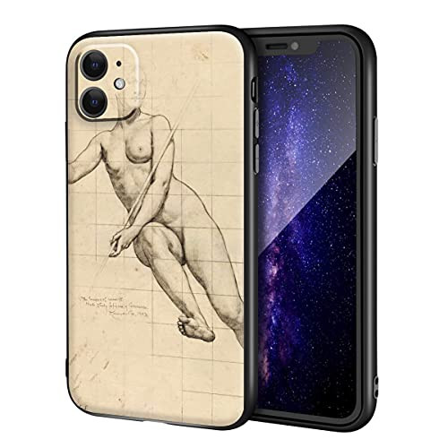 Kenyon Cox for iPhone 11 Case/Art Cellphone Case/Giclee UV Reproduction Print on Mobile Phone Cover-Nude Study for Figure of Commerce- Kenyon Cox for iPhone 11 Case/Art Cellphone Case/Giclee UV Reproduction Print on Mobile Phone Cover-Nude Study for Figure of Commerce-