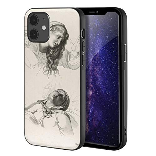 Annibale Carracci for iPhone 12 Mini Case/Art Cellphone Case/Giclee UV Reproduction Print on Mobile Phone Cover-Figures from Annibale Carracci'S The Deposition-
