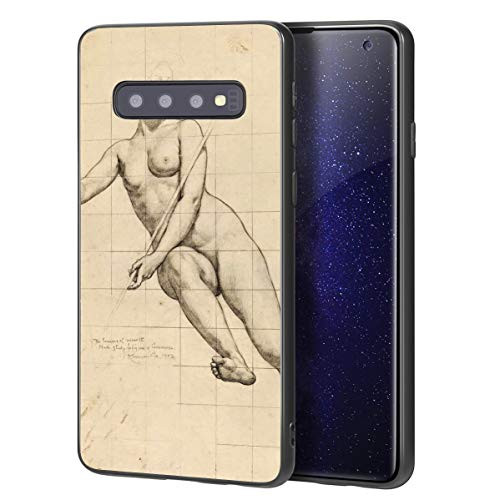 Kenyon Cox for Samsung Galaxy S10 Plus Case/Art Cellphone Case/Giclee UV Reproduction Print on Mobile Phone Cover-Nude Study for Figure of Commerce- Kenyon Cox for Samsung Galaxy S10 Plus Case/Art Cellphone Case/Giclee UV Reproduction Print on Mobile Phone Cover-Nude Study for Figure of Commerce-