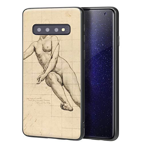 Kenyon Cox for Samsung Galaxy S10 Case/Art Cellphone Case/Giclee UV Reproduction Print on Mobile Phone Cover-Nude Study for Figure of Commerce- Kenyon Cox for Samsung Galaxy S10 Case/Art Cellphone Case/Giclee UV Reproduction Print on Mobile Phone Cover-Nude Study for Figure of Commerce-