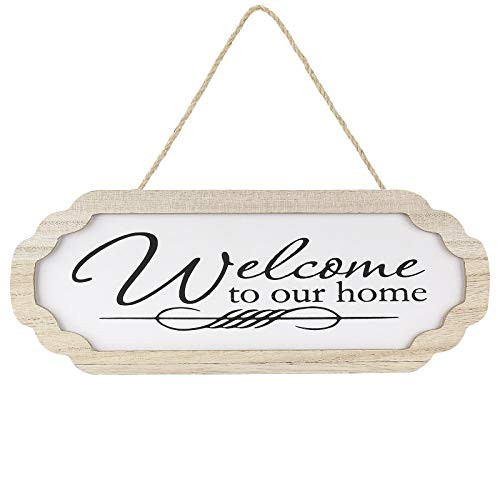 Welcome Sign - Welcome to Our Home Sign Front Door Wall Decor, Hanging Rustic Wood Sign, 3" x 12", Welcome Home Sign for Wall Decoration, Ideal for Home or Farmhouse Welcome Rustic Decor Welcome Sign - Welcome to Our Home Sign Front Door Wall Decor, Hanging Rustic Wood Sign, 3" x 12", Welcome Home Sign for Wall Decoration, Ideal for Home or Farmhouse Welcome Rustic Decor