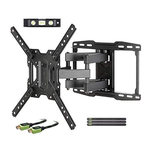 TV Wall Mounts TV Bracket for Most 32-65 inch Flat Screen TV/Mount Bracket, Full Motion TV Wall Mount with Swivel Articulating Dual Arms, Max VESA 400x400mm by USX MOUNT