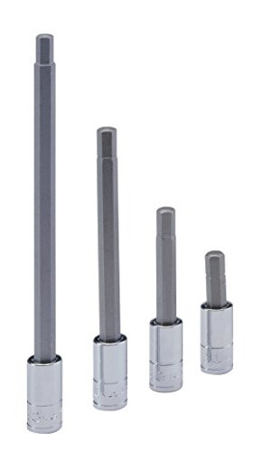 Genius Tools 1/4" Dr. 2.5mm Hex Bit Socket, 45mmL - 208 plus2125