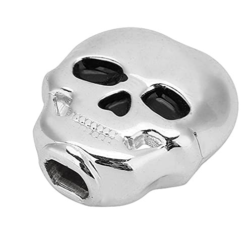Liyeehao Creative 6pcs Tuning Button Cap, Excellent Workmanship Tuning Key Cap, As for a Gift Folk Guitarists Electric Guitar-Silver-
