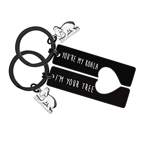 Couple Keychain Gift for Koala Lovers Youre My Koala Im Your Tree Keychain Set Valentine Day Keyring Gifts Funny Koala Gift for Boyfriend Girlfriend Husband Wife Christmas Birthday Gift for Him Her Couple Keychain Gift for Koala Lovers Youre My Koala Im Your Tree Keychain Set Valentine Day Keyring Gifts Funny Koala Gift for Boyfriend Girlfriend Husband Wife Christmas Birthday Gift for Him Her