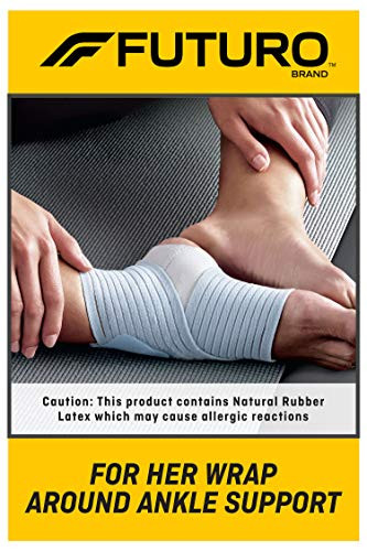 FUTURO For Her Slim Silhouette Ankle Support, Provides support and compression to arthritic and painful ankle joints, Moderate Stabilizing Support, Adjust to Fit