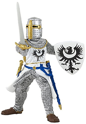 Papo White Knight with Sword Figure, Multicolor
