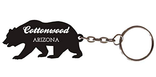 Cottonwood Arizona Souvenir Metal Bear Keychain