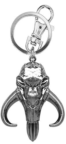 Star Wars The Mandalorian Mudhorn Skull Pewter Key Ring