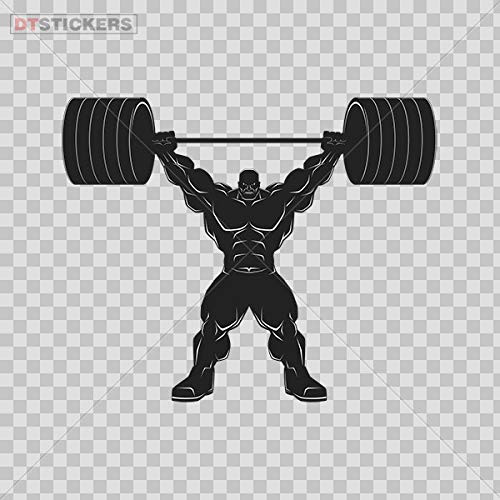 Stickers Hobby Vinyl Decal Bodybuilder Figure Hobby Decor 7 X 5.68 in.