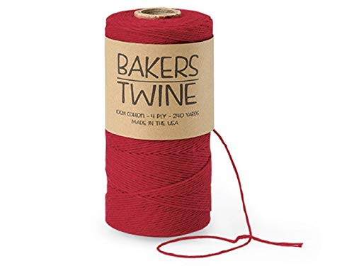 Bakers Twine - 240 Yards -Solid Red-