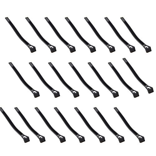 Fielect 6 Inch Zip ties White Plastic Cable Tie Nylon Cable Wire Ties Adjustable Type Tie Wraps 100Pcs