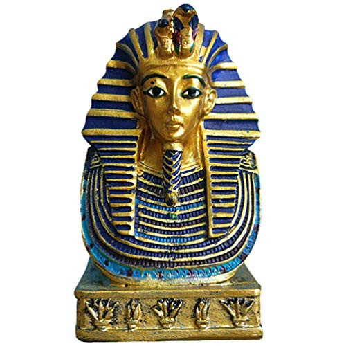 VOSAREA TUT Collectible Figurine Egyptian Figure Collectible for Home Office Ancient King Resin Sculpture Decoration