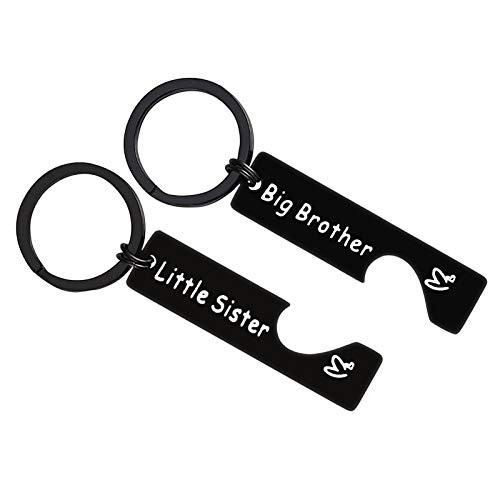 Ciyumu Sister Brother Gift Keychain Set from Sister or Brother Family Jewelry Gift for Sibling Gift for Little Sister Big Brother Matching Keychain for Big Brother Gifts for Little Sister Gifts Birthday Gift, Silver, Small Ciyumu Sister Brother Gift Keychain Set from Sister or Brother Family Jewelry Gift for Sibling Gift for Little Sister Big Brother Matching Keychain for Big Brother Gifts for Little Sister Gifts Birthday Gift, Silver, Small