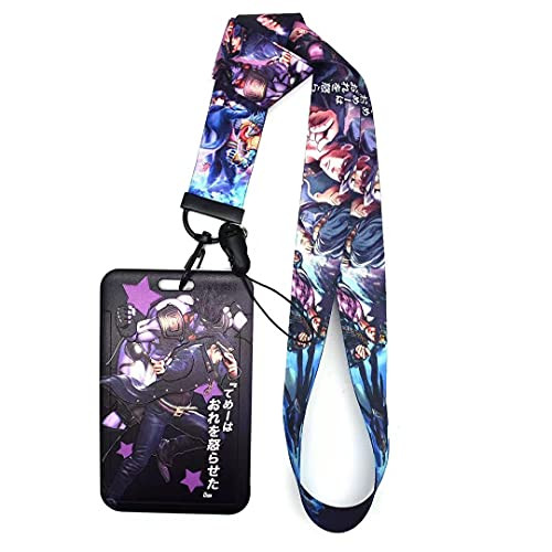JoJo's Bizarre Adventure Lanyard Keychain ID Card Badge Holder JoJo's Bizarre Adventure Lanyard Keychain ID Card Badge Holder