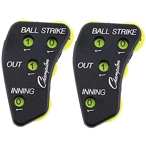 Champion 4-Wheel Baseball Softball Umpire Indicator Count Clicker -2-Pack-