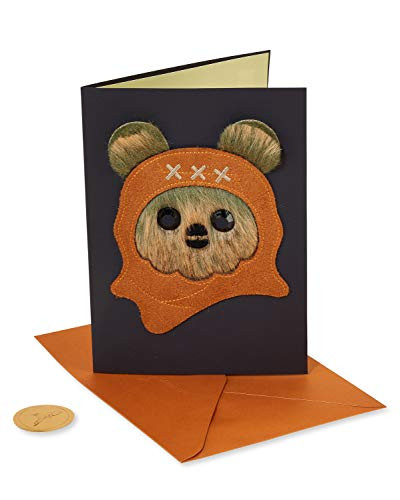 Papyrus Star Wars Birthday Card -Leather Ewok-