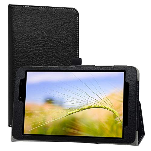 LiuShan Compatible with MOXEE Tablet 8 inch case,PU Leather Slim Folding Stand Cover for MOXEE Tablet 8 inch?mt-t800?-Not Fit Other Tablet-,Black