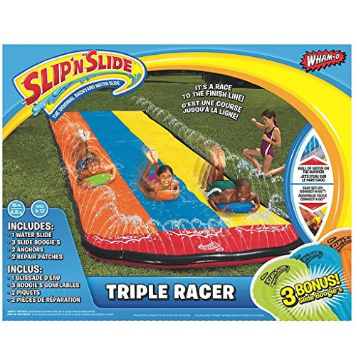 Slip N' Slide Triple Racer with Slide Boogie Board
