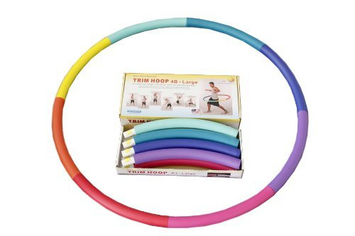 Sports Hoop Weight Loss Series: Trim Hoop 4B - 3.9lb (41 inches wide) Large, Weighted Fitness Exercise Hula Hoop with No Wavy Ridges (46 minutes Workout and Lesson DVD Included)