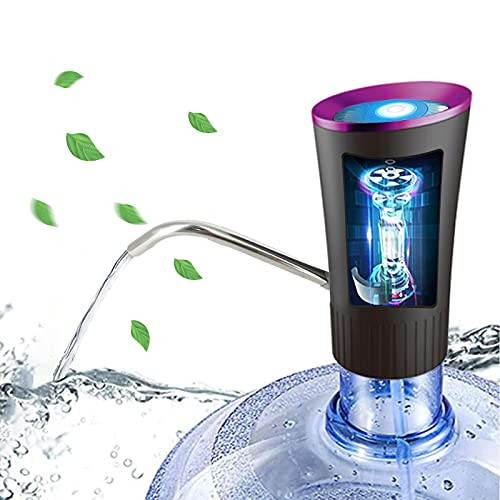 5 Gallon Water Bottle Dispenser, USB Charging Automatic Universal Drinking Water Bottle Pump Portable Electric Water Dispenser Pump Switch for 2-5 Gallon
