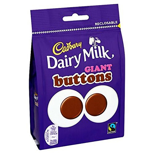 Cadbury Dairy Milk Giant Buttons 119g British Chocolate Cadbury Dairy Milk Giant Buttons 119g British Chocolate