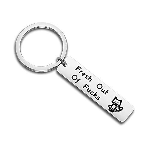 Fresh Out Of Fucks Keychain Zero Fox Given Gift Sarcastic Gift Funny Gift For Friends -Fresh Fox KR-