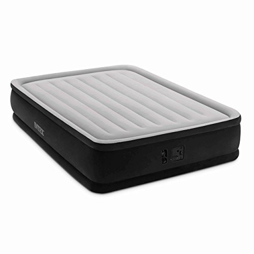 Intex Dura-Beam Series Elevated Comfort Airbed with Internal Electric Pump, Bed Height 16", Queen - Amazon Exclusive