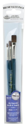 Brush Set Value Pack Sable 3/Pkg-Shader 2,6,10