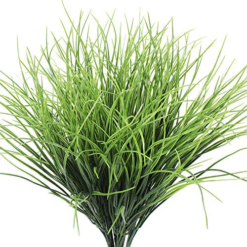 Artificial Grass Plants Fake Bushes Artificial Shrubs Wheat Grass Greenery for House Plastic Outdoor UV Faux Garden Resistant Garden Office Indoor Decor -Pack of 4- Artificial Grass Plants Fake Bushes Artificial Shrubs Wheat Grass Greenery for House Plastic Outdoor UV Faux Garden Resistant Garden Office Indoor Decor -Pack of 4-