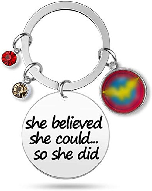 G-Ahora Wonder Woman Gift DC Comics Inspired Gift Strong Woman Keychain?KR-Strong Woman? -KR-Wonder Woman- G-Ahora Wonder Woman Gift DC Comics Inspired Gift Strong Woman Keychain?KR-Strong Woman? -KR-Wonder Woman-