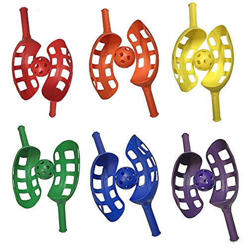 CSI Cannon Sports Assorted Colors Scoop Ball Game Set, Set of 6
