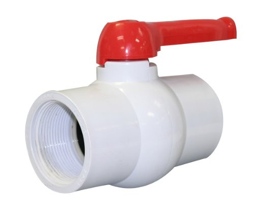 Valterra 700-25F PVC Ball Valve, White, 2-1/2" FPT, Single Handle