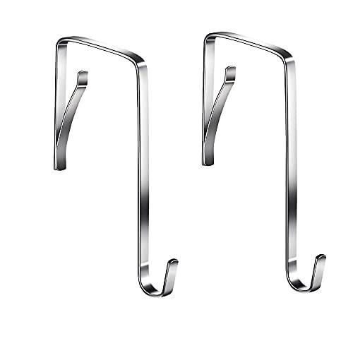 SFOCFWH Over The Door Hook -15Pcs Adjustable Over Door Hooks,Sturdy Metal Door Hangers for Hanging Clothes,Towels and Coats -Silver- SFOCFWH Over The Door Hook -15Pcs Adjustable Over Door Hooks,Sturdy Metal Door Hangers for Hanging Clothes,Towels and Coats -Silver-