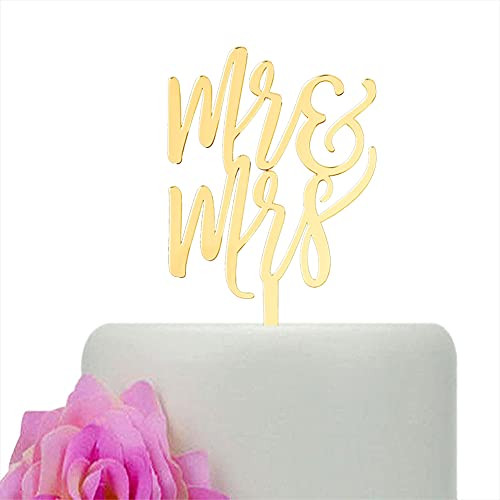 Mr  and  Mrs Cake Topper, Wedding Anniversary Cake Toppers, Engagement Party Decorations, Bridal Shower Party Decors, Mirror Gold Mr  and  Mrs Cake Topper, Wedding Anniversary Cake Toppers, Engagement Party Decorations, Bridal Shower Party Decors, Mirror Gold