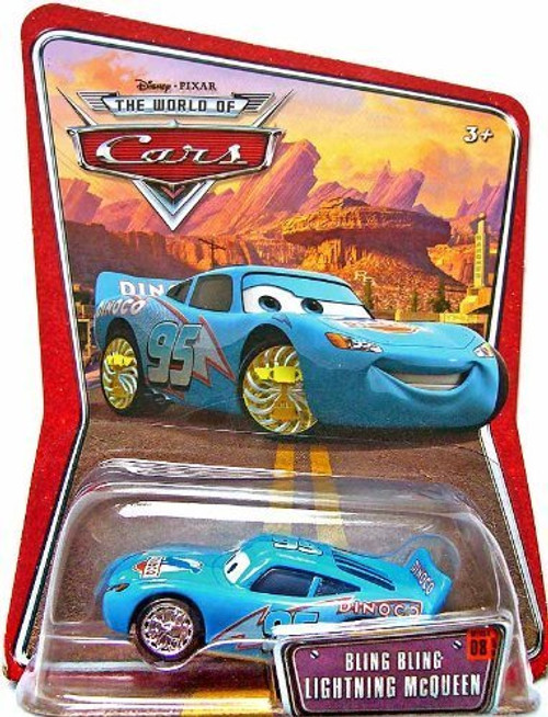Disney Pixar Cars Bling Bling Lightning McQueen 1:55 Die-cast Vehicle