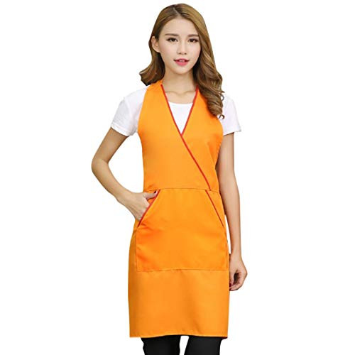 XIBAI Hair Stylist Apron Hairdresser Barber Smock Aprons Sleeveless Workwear for Cafe Salon Pet Groomer Nail Tech Orange XIBAI Hair Stylist Apron Hairdresser Barber Smock Aprons Sleeveless Workwear for Cafe Salon Pet Groomer Nail Tech Orange