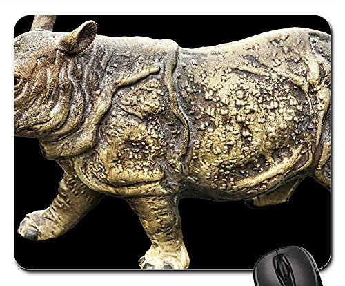 Mouse Pad - Rhino Figure Ceramic Animal Figure Artificial