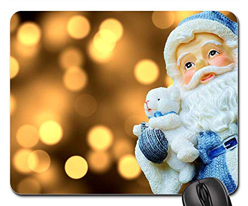 Mouse Pad - Christmas Santa Claus Figure Decoration Nicholas Gifts December Contemplative Festival