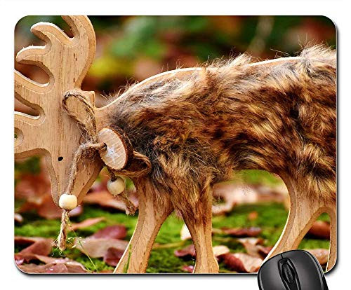 Mouse Pad - Hirsch Figure Deco Fur Autumn Forest Animal Wild 1