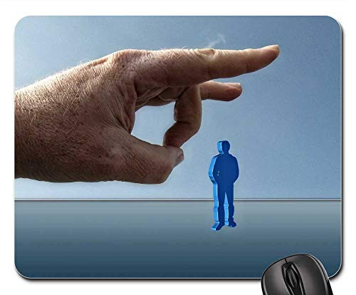 Mouse Pad - Hand Man Figure Flick Flick Off